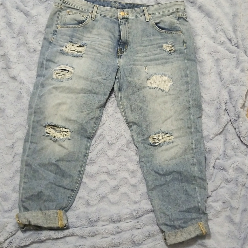 Mossimo boyfriend crop jeans